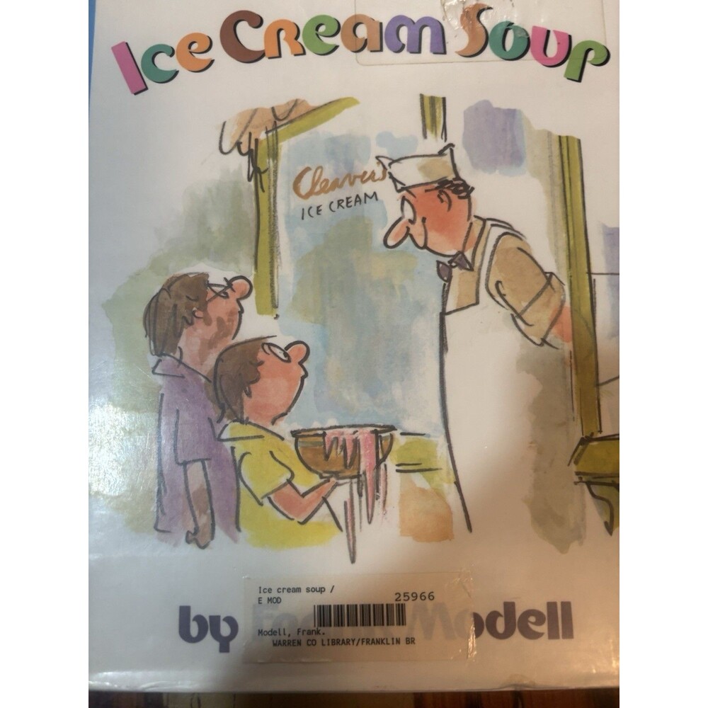 Ice Cream Soup by Frank Modell Greenwillow Books Hardcover Library Vintage 1st …